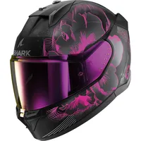Shark D-skwal 3 Mayfer Integralhelm - Matt Schwarz/Violett/Dunkelgrau /