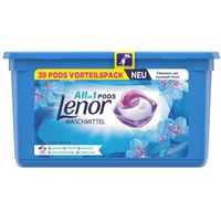 Lenor Waschmittel Pods All-in-1, 38 Waschladungen, Lenor Aprilfrisch mit Duft von Frühlingsblumen