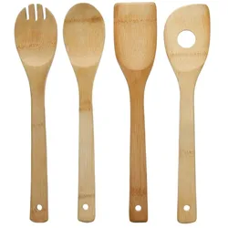 Kochutensilien aus Bambus - 4er-Pack