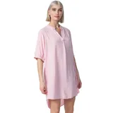pm selected Damen Longbluse Leichtes Longshirt Bluse mit Bündchen & Galonstreifen in Einheitsgröße PM23