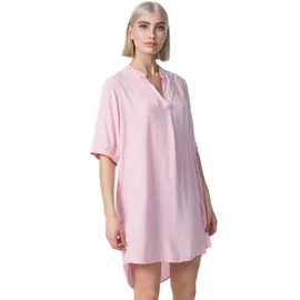 pm selected Damen Longbluse Leichtes Longshirt Bluse mit Bündchen & Galonstreifen in Einheitsgröße PM23
