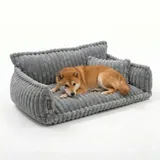 Hundesofa / Katzensofa 'Chaffar' - Lichtgrau - XL (120cm)