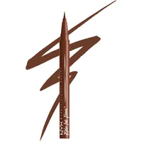 NYX Professional Makeup Epic Ink Eyeliner, Hochpigmentierter Filzstift, Wasserfest, langanhaltender Kajal, Vegane Formel, Einfache Anwendung mit flexiblem Pinsel, Shade: 05 Graham