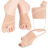 HALUTO Hallux Valgus Korrektur mit Antirutschstreife - Zehenspreizer - Hallux Valgus Bandage - Ballenzehen Korrektur - Hammerzehen Korrektur - Toe stretcher