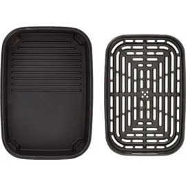 Klarstein Heißluftfritteuse 2-in-1 mit Grill Silber