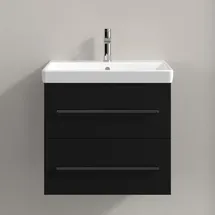 Villeroy & Boch Waschtischunterschrank 2 Auszüge 58,0 x 51,4 x 48,4 cm Schwarz