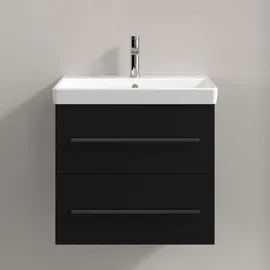 Villeroy & Boch Waschtischunterschrank 2 Auszüge 58,0 x 51,4 x 48,4 cm Schwarz