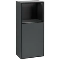 Villeroy & Boch Finion Seitenschrank G500PDHG 41,8x93,6cm, links, Emotion, Regal oben Black matt, Midnight Blue Matt Lacquer