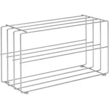 Livetastic Schuhregal , silber Chrom, Metall, 73x40x28.5 cm, Garderobe, Schuhaufbewahrung, Schuhregale