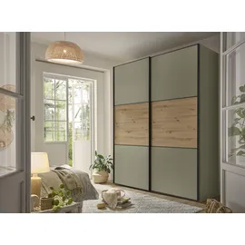 STAUD Schwebetürenschrank Includo 167 x 222 x 68 cm Grün