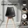 Homestyle4u Küchenstuhl Holz gepolstert Schwarz 4er Set