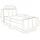 ax living Levente 100 x 200 cm H3 Grau