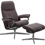 Stressless Stressless® Relaxsessel »Consul«, mit Cross Base, Größe S, M & L, Holzakzent Braun