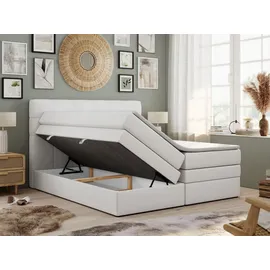 MKS Meble Boxspringbett mit Bettkasten ¦ weiß ¦ Maße (cm): B: 180 H: 110
