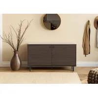 Mendler Garderobenkommode HWC-N78, Kommode Schrank, skandinavischer Stil Metall Holz