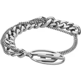 Diesel Armband OVAL D LOGO silber DX1550040 Größe Unisex