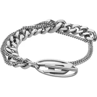 Diesel Armband OVAL D LOGO silber DX1550040 Größe Unisex