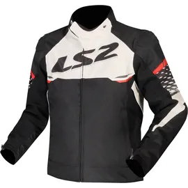 LS2 Apex Motorradjacke Schwarz/Weiß/Rot M
