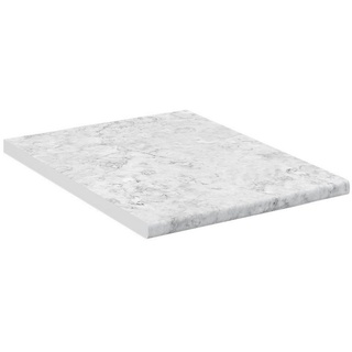 Vicco Küchenarbeitsplatte R-Line, Marmor Weiß 45 cm