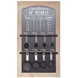 Atmosphera - Maßtafel zum Kochen 40 × 70 cm - Schwarz