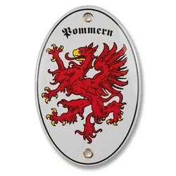 Pommern Emailliertes Schild