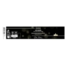 Lumineo LED Kerze 7,5 x 12,3 cm creme