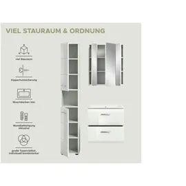 Möbel Kraft Badezimmer-Set Ice 2-tlg. Weiß