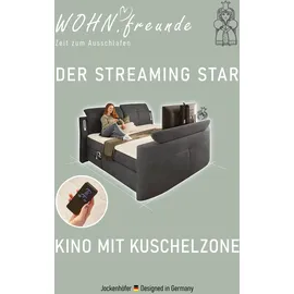 Jockenhöfer Boxspringbett Movie Star 180 x 200 cm grau