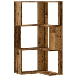 vidaXL Eck-Bücherregal 3 Böden Altholz-Optik 50x50x102cm Holzwerkstoff
