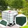 luxuskollektion 1000L IBC Tank Abdeckung 120 x 100 x 116 cm Grün