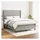 vidaXL Boxspringbett mit Matratze Hellgrau 140x200 cm Stoff