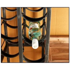 Wolfmöbel Weinregal 86 x 35 x 180 cm Braun