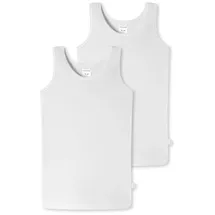SCHIESSER Unterhemden 2er-Pack Basic Kids in weiß | Gr.: 104