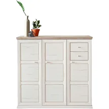 hom'in CAMRON 133,4 x 123,2 x 42,5 cm 7 Fächer, 2 Schubladen grau / grau