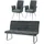 MCW Esszimmer-Set Blau 3er-Set