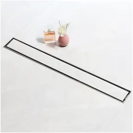 SaniteModar Duschrinne 90cm, Befliesbar Duschrinne mit 360° Siphon Geruchsstop und Haarfilter, Edelstahl Bodenablauf