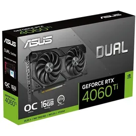 Asus Dual GeForce RTX 4060 Ti EVO OC Edition 16GB GDDR6 - Silber