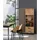 Feldmann-Wohnen Highboard 90 x 159 x 40 cm Wotan Eiche schwarz / Braun