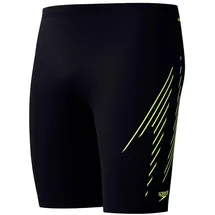 Speedo Hyperboom Placement Jammer | Black | Hyper Yellow | UK 30