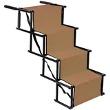 Hunderampe, Hunderampe Auto Klappbar, Hund Auto Rampe, Hundetreppe, Maximale Belastung 75 kg, Einstellbare Größe, Maximale Größe 139 * 45 * 76 cm, Faltbar