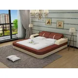JV Möbel Bett LB8823 140 x 200 cm Beige/Braun