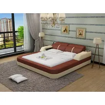 JV Möbel Bett LB8823 140 x 200 cm Beige/Braun