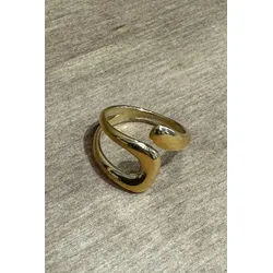 Elise Ig Stil unregelmäßiger offener Ring - Gold - TeeShoppen