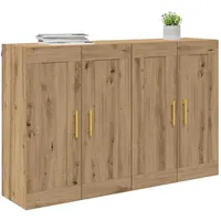 vidaXL Wandmontierter Schrank 2 pcs Artisan-Eiche 69,5 x 34 x 90 cm