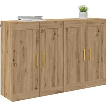vidaXL Wandmontierter Schrank 2 pcs Artisan-Eiche 69,5 x 34 x 90 cm