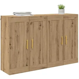 vidaXL Wandmontierter Schrank 2 pcs Artisan-Eiche 69,5 x 34 x 90 cm