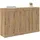 vidaXL Wandmontierter Schrank 2 pcs Artisan-Eiche 69,5 x 34 x 90 cm