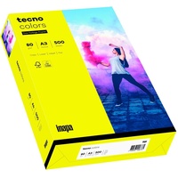 Inapa tecno colors gelb DIN A3 80 g/qm 500 Blatt