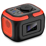 SinKeu Tragbares Powerstation 97Wh, 26400mAh Mini Generator mit 120W 230V AC Steckdose, 12V DC, USB Ports für Handy Laptop, Mobiler Stromversorgung Akku für Camping Reise Notfall(ohne Solarpanel)