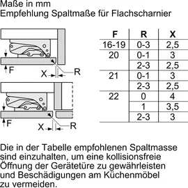 Siemens KU22LADD0 Unterbau-Kühlschrank (110 l, 820 mm hoch, Weiß)